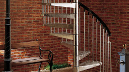 Scala a chiocciola Klio Zink